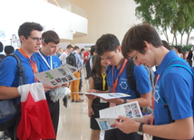 The event started with introducing the teams participating at the 47th International Chemistry Olympiad. Baku, Azerbaijan, Jule 21, 2015